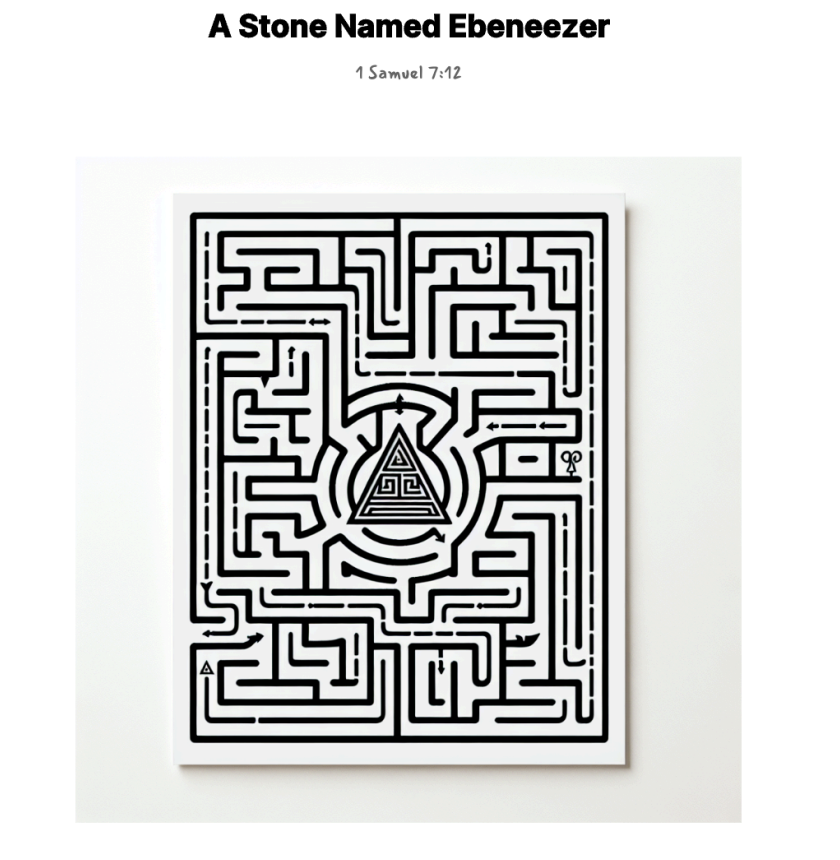 A Stone Named Ebeneezer maze